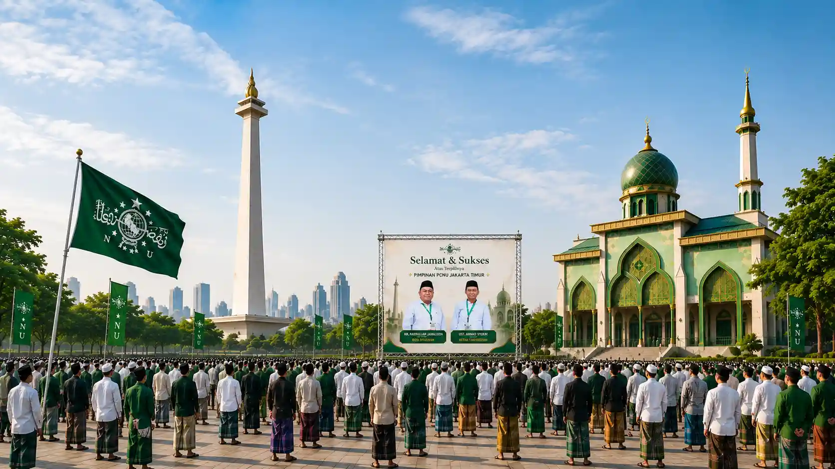Kebersamaan pengurus dan warga PCNU Pengurus Cabang Kabupaten Pakpak Bharat